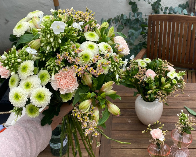 Wit-groen boeket